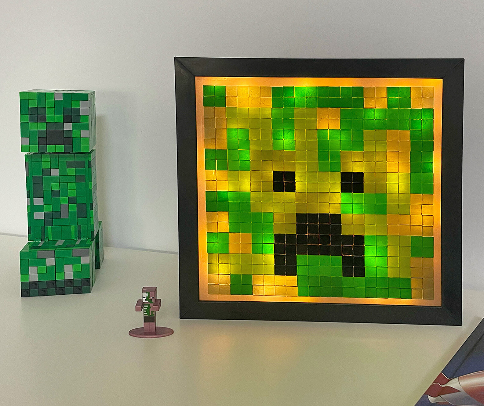 Pixel-Leuchte im Minecraft-Look basteln