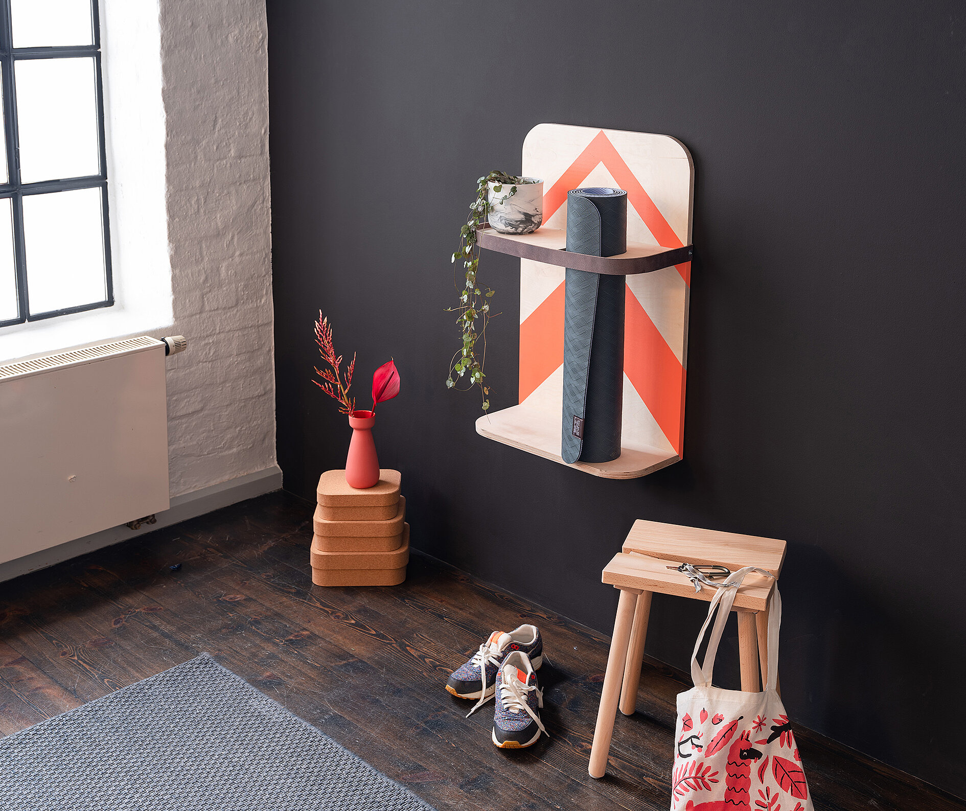 Yogamatten-Regal bauen