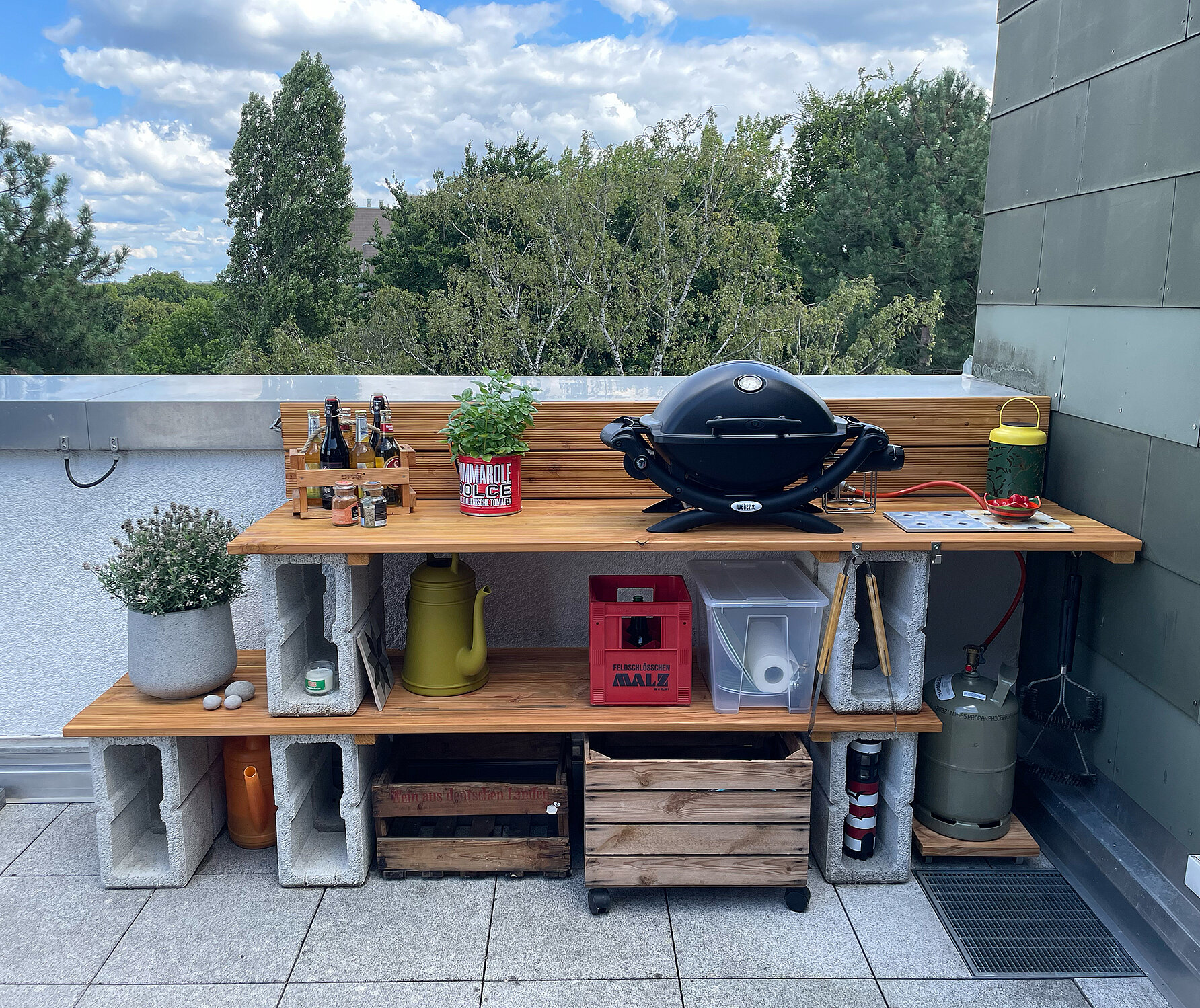 Grillstation für Terrasse & Balkon selbst bauen