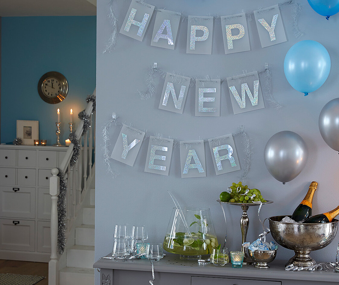 Silvesterparty festlich dekorieren