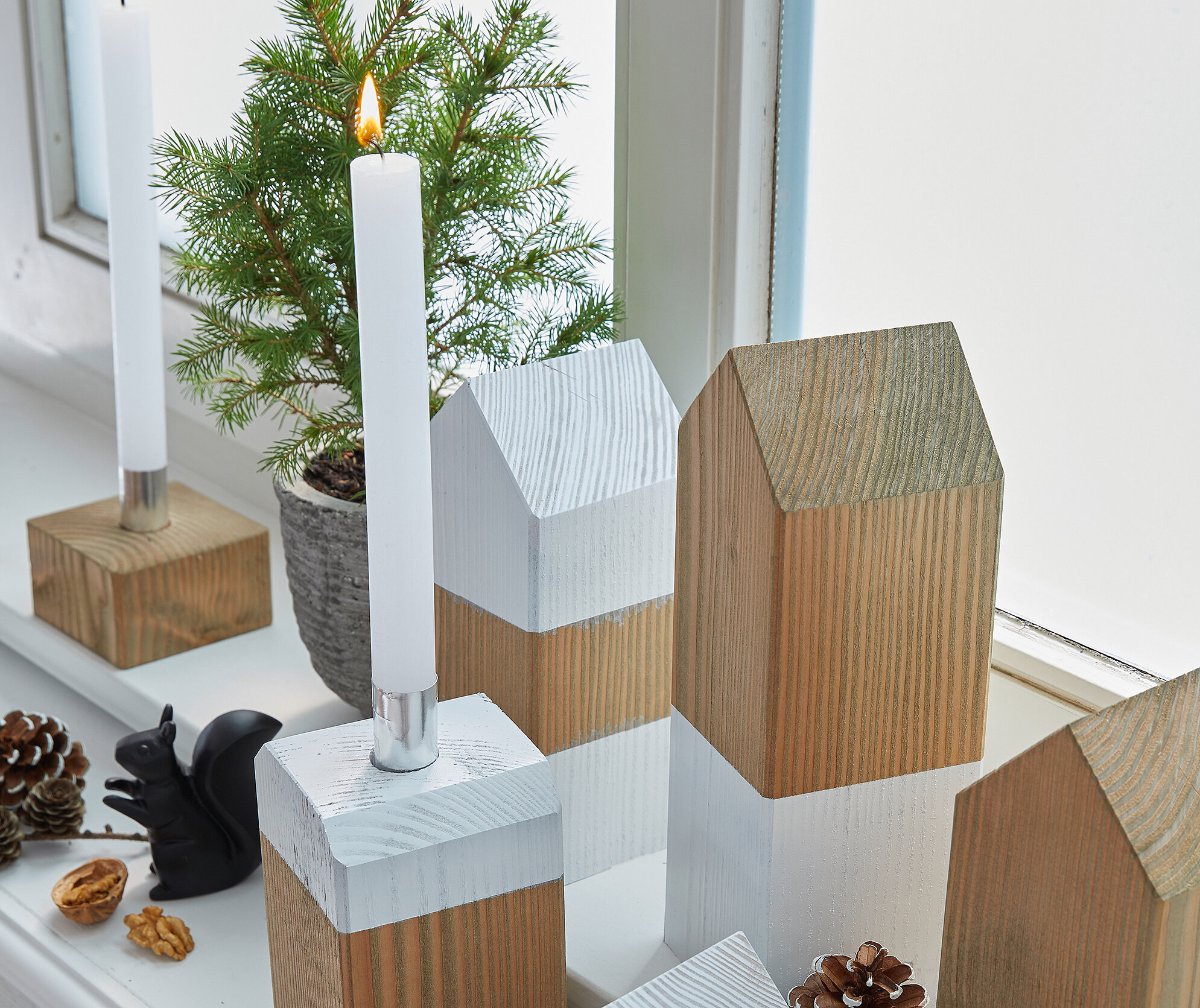 Deko-Häuser aus Holz