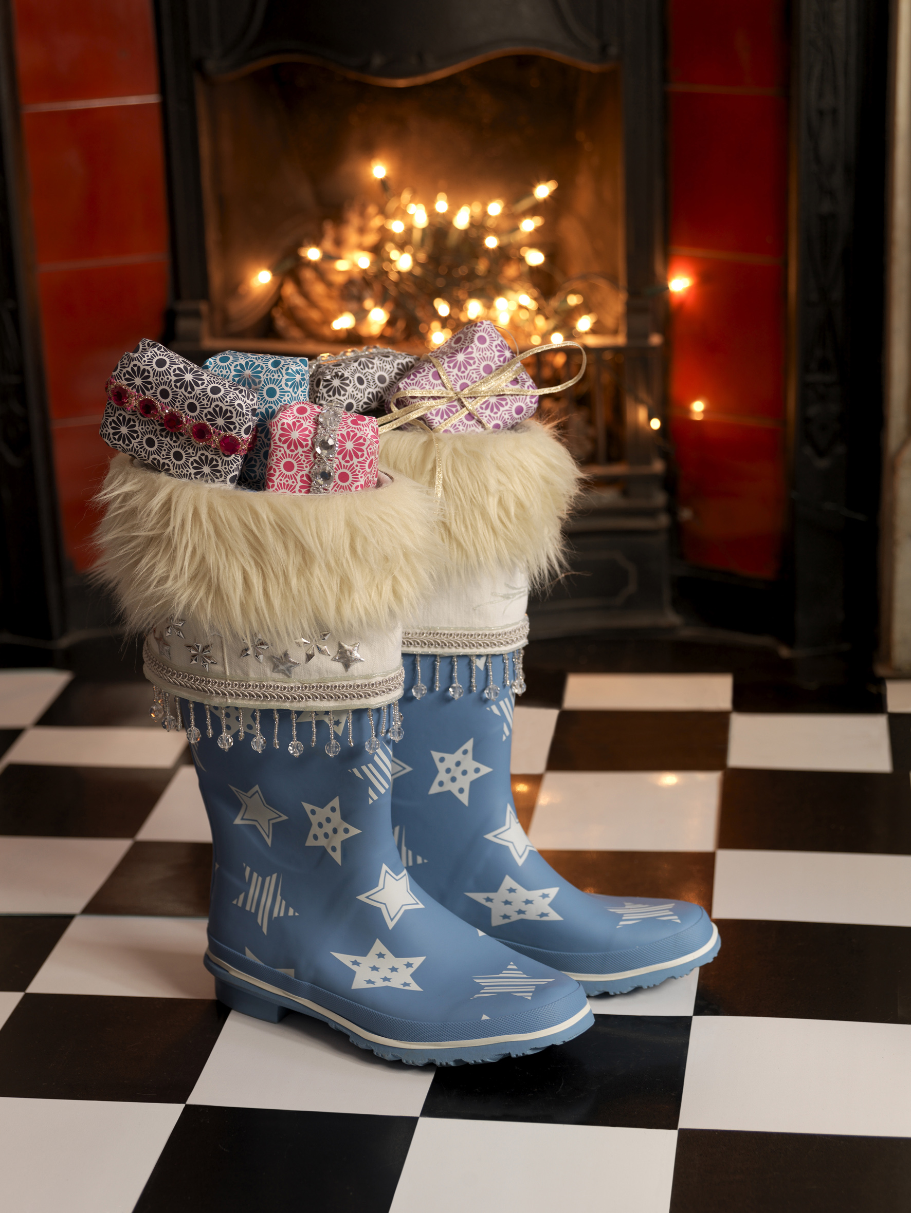 Der Nikolaus trägt Gummistiefel