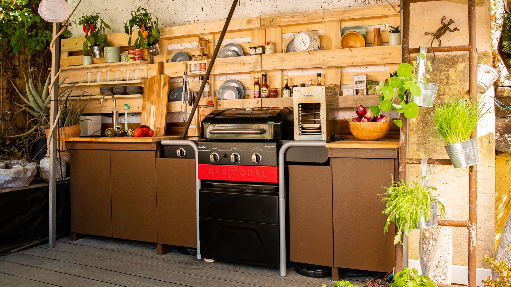 Kochen im Garten